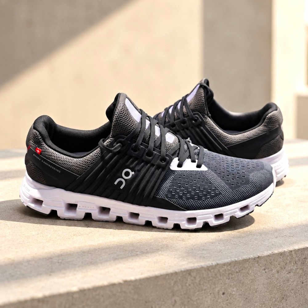 On Cloud Cloudswift Black/Rock Women's Running Shoes Size 10